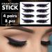 Coniya 4 Pairs Eyeliner Eyelash Patch - Universal Type Cosmetic Lastics - Black - Perfect for Stunning Eye Looks - Buy Online on GoSupps.com