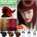 Dark Wine Red Hair Dye Shampoo for Women - 15 Min Semi-Permanent Burgundy - Organic 3IN1 Color (16.9FL OZ - Buy Online on GoSupps.com