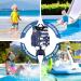 Boglia Toddler Swim Vest Floaties - Adjustable Safety Strap, Ages 1-9, 18-75 lbs - Deep Blue Stripes | Learn to Swim Kids - Buy Online on GoSupps.com