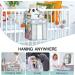 Mloong Diaper Caddy Hanging Organizer for Changing Table - Nursery Diaper Holder for Crib, Car - Diaper Stacker for Newborn Baby Boy & Girl - Light Grey - Buy Online on GoSupps.com