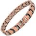 MagnetRX Womens Pure Copper Magnetic Bracelet - Ultra Strength Magnetic Therapy Copper Bracelet for Arthritis Pain Relief & Carpal Tunnel - Adjustable Length with Sizing Tool (Classic Style)