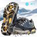 Gr del Crampons for Mountain Shoes | 19 Teeth Stainless Steel Anti-Slip Spikes for Hiking Trail Running & Trekking | Adult & Children's Sizes - Buy Online on GoSupps.com