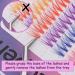 Outopen 14MM Colored Cluster Lash Extensions - 140 PCS C Curl Wispy Natural Eyelashes - DIY Reusable 7 Color Mix - Buy Online on GoSupps.com