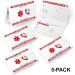 Emergency Information Wallet Cards (5 Pack) - Bi-Folding High Gloss Cardstock Exterior - Buy Online on GoSupps.com