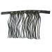 Fly fringes for horses fly mask with fringe & Velcro fastener fly hood for shetty pony cob warm blood kb (pony black) pony black