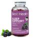 Best Health Melatonin Gummies Melatonin per Serving for Sleep Support* with L-Theanine & Botanicals Natural BlackBerry Mint Flavor (180 Count) (3mg)