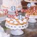 Gyufise 24Pcs Baseball 1st Birthday Cupcake Toppers Glitter First Birthday Baseball One Cupcake Picks Decorations for Baseball Sports Theme Baby Shower 1st Birthday Party Supplies Red D Red-24pcs - Buy Online on GoSupps.com