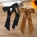 2PCS Silky Satin Hair Bows Hair Clip Black Hair Ribbon Ponytail Holder Accessories Slides Metal Clips Hair Bow for Women Girls Toddlers Teens Kids (Black+Coffee) - Buy Online on GoSupps.com