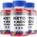 (3 Pack) Keto Thrive Keto ACV Gummies KetoThrive Canada Apple Cider Vinegar Advanced Strength Daily Multivitamin Supplement Compl ment multivitamin quotidien avanc ACV de Keto Thrive (180 Gummies)