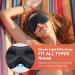 INNELO 3D Contoured Sleep Mask for Side Sleepers | 100% Light Blocking Eye Mask for Men and Women | Soft, Pressure-Free Blindfold for Travel, Yoga, and Naps | Black Upgraded - Buy Online on GoSupps.com