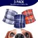 Micoooyo Washable Abdominal Bandage for Male | Reusable Dog Diapers | Suctionable Doggy Wraps with Adjustable Closure - XXLarge (3-Pack | Red Blue & Gray) - Buy Online on GoSupps.com