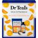 Dr Teal's Vitamin C Epsom Salt and Foaming Bath Set - Glow & Radiance with Citrus Essential Oil - 2 Piece Spa Kit - Relax & Soothe Muscles - Buy Online on GoSupps.com