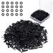 600 Pieces 2BA Thread Dart Tips Plastic Tip Dart Points and 600 Pieces Dart Rubber O Ring Dart Tips Dart Shaft O Rings with a Storage Box for Dart Shaft Part Replacement Classic Black