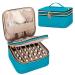 YARWO Nail Polish Organizer Case - Holds 36 Bottles - Double-Layer Travel Bag for Manicure and Pedicure - Teal (Bag Only) - Patent Pending - Buy Online on GoSupps.com