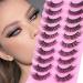 Yawamica Fox Eye Lashes - 5 Styles Natural Look Fluffy Volume False Eyelashes (10 Pairs) - Buy Online on GoSupps.com
