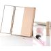 Miss Sweet Tri-fold Compact Mirror - 6inch Travel Mirror (Gold) - Buy Online on GoSupps.com