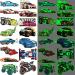 BBKON 95 Pcs Luminous Race Car Supplies Temporary Tattoos for Boys -12 Sheets Glow in The Dark RaceCar Tattoos Decorations Supplies Favors for Kids Boys Men