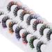 Ruairie False Eyelashes Colored Lashes Fluffy Wispy Russian Strip Lashes with Color D Curl Volume Curly Faux Mink Lashes 7 Colors AA - 7 Colors Russian Strip Lashes