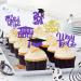 40Pcs Purple and Gold Graduation Cupcake Toppers 2024 Graduation Decorations Class of 2024 Cupcake Toppers 2024 Congrats Grad Cap Cupcake Picks Graduation Party Decorations 2024 Purple Gold - Buy Online on GoSupps.com