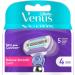 Gillette Venus Deluxe Smooth Swirl Razor for Women - 4 Replacement Blades | Extra Smooth 5-Fold Blade Shaving | International Shipping - Buy Online on GoSupps.com