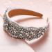Baroque White Crystal Headband | Rhinestone & Pearl Embellished Hair Accessory - Buy Online on GoSupps.com