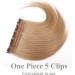 18 inches SEGO One Piece Clip in Remy Real Hair Extensions Human Hair THICK #27 Dark Blonde Hairpieces for Women 3/4 Full Head Straight (90g) - Buy Online on GoSupps.com