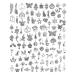 JIALEEY Wholesale Bulk Lots Jewelry Making Silver Charms Mixed Smooth Tibetan Silver Metal Charms Pendants DIY for Necklace Bracelet Jewelry Making and Crafting  100 PCS