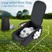 Premium Portable Shoe Bag for Golf & Soccer | 3 Zipper Design | Unisex Sports Footwear Organizer (Black) - Buy Online on GoSupps.com