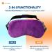 SunnyBay Microwavable Heated Eye Mask - Moist Heat Cold Compress for Dry Eyes - Elastic Strap - Unscented Hydra Bead Filling - Washable Plush Material - 8 x 4.3 Inches - Buy Online on GoSupps.com