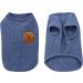 Yaodhaod Small Dog Shirt - Blue & Gray Cotton Clothing for Dogs & Cats (2 Pack) | Perfect for Teacup Teddies & Dwarf Rabbits - Buy Online on GoSupps.com