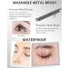 Washable Metal Rod 3D Mascara-2Pcs Waterproof Black Brown Tubing Mascara Volume and Length Long Lasting Smudge-proof Curling Eyelash Iron Brush Wand Mascara Mother's Day Makeup Gift Set for Women Black+brown - Buy Online on GoSupps.com