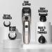 BarberBoss Professional Beard Trimmer Men Hair Clipper Grooming Kit- Ear & Nose 39 Cutting Lengths Comb Attachments Precision Dial Waterproof Design LED Display QR-6083 - Buy Online on GoSupps.com