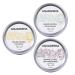 Aquaderma Set of 3 Lip Balms: Coconut & Honey Oil Almond Sunflower 10ml - Aluminum Jar - 99% Natural Origin & Made in France - Intensely Moisturizes and Protects