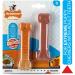 Nylabone Puppy Extreme Tough Chew Toy Bones Twin Pack Beef Stew & Veg and Bacon Flavours Small Brown/orange - Buy Online on GoSupps.com