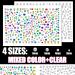 1625 Pcs Self-Adhesive Rhinestone Stickers Set - Clear and Colorful Face Gems for Makeup and Craft DIY Decorations - Buy Online on GoSupps.com