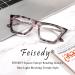 FEISEDY Square Cat Eye Reading Glasses - Blue Light Blocking Women s Fashion Cateye Readers B4121 in Pink Tortoise/Clear Lenses 1.5x - International Shipping Available - Buy Online on GoSupps.com