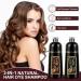 MEIDU Black Hair Dye Shampoo 3-in-1 for Instant 100% Grey Coverage - Herbal Hair Color Shampoo for Women & Men (500mL) - Buy Online on GoSupps.com