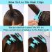 12 PCS Volumizing Hair Root Clips - Natural Fluffy Self Grip Curler for Women - Blue Hair Rollers for Easy Styling - Buy Online on GoSupps.com