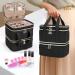 YARWO Nail Polish Organizer Bag - Holds 48 Bottles - Adjustable Dividers - Travel Case for Manicure Set - Black (Bag Only) - Buy Online on GoSupps.com