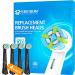 Toothbrush Heads Compatible with Braun Oral B iO Replacement Heads Fit Oral B IO 3 4 5 6 7 8 9 10 Series Electric Toothbrushes Soft Black 4 Pack