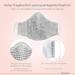 Dance Pattern Washable Cotton Mask for Kids & Adults - 2-Layer with Nose Bracket & Filter Bag - Oeko-Tex Standard 100 - Hahnenfrag Gray M (1 Pack) - Buy Online on GoSupps.com