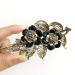 Pretty Alligator Hair Clips Metal Flower Hair Clip Peacock Hair Clip - 2 PCS Large Flower Barrettes for Women (Style B) - Buy Online on GoSupps.com