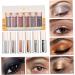 LALADEFIEE 6pcs Eye Shadow Set Glitter Eye Makeup Korean Glitter Eyeshadow Liquid Eyeshadow Highlighter 1 count (Pack of 1) As Shown - Buy Online on GoSupps.com