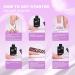 Dip Powder Nail Kit Starter - 4 Edgy Purple Dipping Powders & Liquid Set | Base Activator Top Coat | DIY Nail Art at Home - Purple Series - Buy Online on GoSupps.com