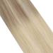 Moresoo 18 Inch Blonde Weft Human Hair Extensions - Ash Blonde to Medium Blonde with Platinum Blonde Highlights - Double Weft Sew in Hair Extensions - 100g/Pack #18/22/60 - Buy Online on GoSupps.com