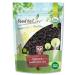 Organic Dried Black Mulberries, 2 Pounds - Non-GMO, Raw Fruit, Unsulfured, Unsweetened, Vegan, Kosher, Mulberry in Bulk. Great for Snacking, Desserts, and Granola. No Sugar Added. Morus nigra 2 Pound (Pack of 1)