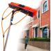 Water Fed Pole Kit 36ft Length Water Fed Brush w/Squeegee 11m Water Fed Cleaning System 3-in-1 Aluminum Outdoor Window Cleaner Hose Cleaning Tool for Window Glass 35cm Brush Head 9M/30FT