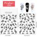 Kalolary 6 Sheets 3D Snake Nail Art Stickers - Self-Adhesive Hot Snake Flower Pattern Decals for Women and Girls - DIY Nail Design Decoration - Buy Online on GoSupps.com