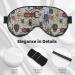 Bright Insects Sleep Mask | Adjustable Double-Sided Eye Mask | Soft Sleeping Eye Covers to Reduce Eye Edema & Perfect Shading for Travel & Home - Buy Online on GoSupps.com