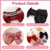 4 Pack Bows Hair Clip for Women Silky Satin Hair Bows Big Bowknot Hairpin with Ribbon Solid Color French Hair Barrette for Women Girls Red+Black+White+Pink - Buy Online on GoSupps.com